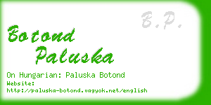 botond paluska business card